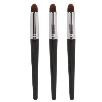 3pcs Concealer Brush Set, Round Head Soft Hair Highlighter Brush, Portable Makeup Brush for Under Eye Concealer, Cover Blemishes Like Dark Circles Redness