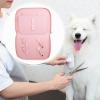 Pet Grooming Tool Storage Case Scissors Pouch Bag Holder Supplies Travel Organizer Dog Grooming Bag for Barber Accessories, Pink view 2