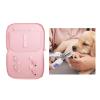 Pet Grooming Tool Storage Case Scissors Pouch Bag Holder Supplies Travel Organizer Dog Grooming Bag for Barber Accessories, Pink view 3