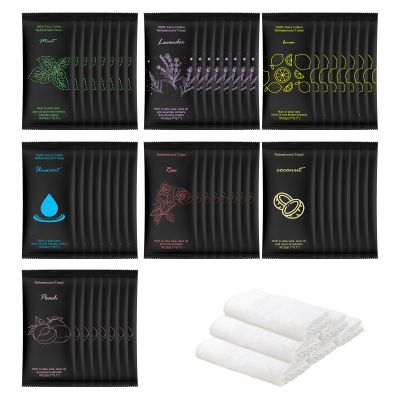 twoworld 70 Moist Cotton Towel Bulk Moist Towelettes Individually Wrapped