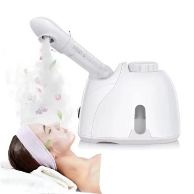CAOJS Professional Facial Steamer, Face Warm Mist Humidifier with Extendable Arm and 360 Rotatable Sprayer, 40-45C Steam Temperature, for Spa Moisturizing & Facial Skin Treatment