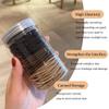 100Pcs Hair Elastics Ties 2mm Thin Hair Ties for Women & Girls Hair Scrunchies Ponytail Holders Brown Hair Tie Rubber Bands (Canned) view 3