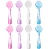 8Pcs Nail Brush for Cleaning Fingernails, Nylon Bristle Handle Grip Nail Brush with Clear Lid, Dust Manicure Pedicure Tools for and Toe FootNail view 4