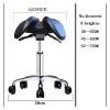 Adjustable Saddle Stool, Swivel Salon Stool, Chair with NO Pedal, Lift Chair Work Chair for Lab Salon Massage Studio Office view 2