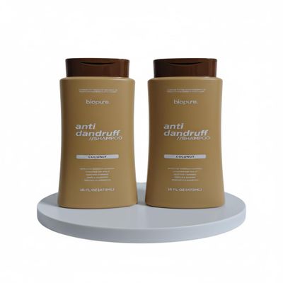 2 Pack Bio Anti Dandruf Shampoo Coconut 16 FL OZ Reduces Inflammation