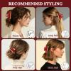 2026 Premium Durable Hair Claw Clip for Women, Original Italian Designed Strong Grip Hair Clips for Normal Fine Thin Hair, No Slip Jaw Clips with Gift Box for Christmas Birthday Girls, 3 Inch Red view 4