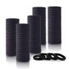 100PCS Black Hair Ties for Women Girls, Seamless Thick Black Hair Band, Elastic Hair Ties No Damage Ponytail Holder (black 100pcs) view 1