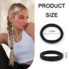 100PCS Black Hair Ties for Women Girls, Seamless Thick Black Hair Band, Elastic Hair Ties No Damage Ponytail Holder (black 100pcs) view 2