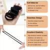 100PCS Black Hair Ties for Women Girls, Seamless Thick Black Hair Band, Elastic Hair Ties No Damage Ponytail Holder (black 100pcs) view 3