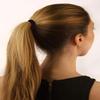 100PCS Black Hair Ties for Women Girls, Seamless Thick Black Hair Band, Elastic Hair Ties No Damage Ponytail Holder (black 100pcs) view 4