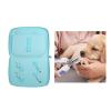 Pet Grooming Tool Storage Case Scissors Pouch Bag Holder Supplies Travel Organizer Dog Grooming Bag for Barber Accessories, Blue view 3