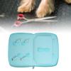 Pet Grooming Tool Storage Case Scissors Pouch Bag Holder Supplies Travel Organizer Dog Grooming Bag for Barber Accessories, Blue view 4