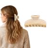 2026 Premium Durable Hair Claw Clip for Women, Original Italian Designed Strong Grip Hair Clips for Normal Fine Thin Hair, No Slip Jaw Clips with Gift Box for Christmas Birthday Girls, 3 Inch Beige view 1