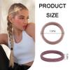 100PCS Morandi Hair Ties for Women Girls, Seamless Thick Black Hair Band, Elastic Hair Ties No Damage Ponytail Holder (mix color 100pcs) view 2