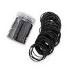 100Pcs Hair Elastics Ties 2mm Thin Hair Ties for Women & Girls Hair Scrunchies Ponytail Holders Black Hair Tie Rubber Bands (Canned) view 1