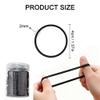100Pcs Hair Elastics Ties 2mm Thin Hair Ties for Women & Girls Hair Scrunchies Ponytail Holders Black Hair Tie Rubber Bands (Canned) view 2