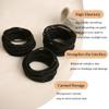 100Pcs Hair Elastics Ties 2mm Thin Hair Ties for Women & Girls Hair Scrunchies Ponytail Holders Black Hair Tie Rubber Bands (Canned) view 3