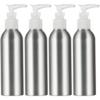 Pkhoxw 4pcs 150ml Dispensing Aluminum Bottles, Shampoo Dispenser Portable Soap Dispensers Refillable Lotion Press Containersempty Cosmetic Pump Bottles for Bathrooms view 1