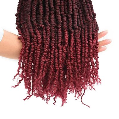 12 18 24 Inch Synthetic Crochet Twist Braids Hair Black Brown Extensions Braiding Hair