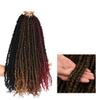 12 18 24 Inch Synthetic Crochet Twist Braids Hair Black Brown Extensions Braiding Hair view 3
