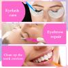 Lnngub 50 Pcs Brow Lamination Brush,Micro Eyebrow Brush Eyelash Comb Brushes with Cap Portable Micro Brushes for Lashes & Eyebrow Extensions Lash Lift Tools,5 Colors view 4