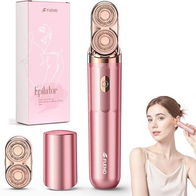 Epilator,2 in 1Epilator for Women Rechargeable,Womens Electric Shaver with LED Light,Rechargeable,Hair Removal for Women Legs/Face/Bikini/Arms,Smooth Epilator Trimmer Travel Kit Set Upgrade
