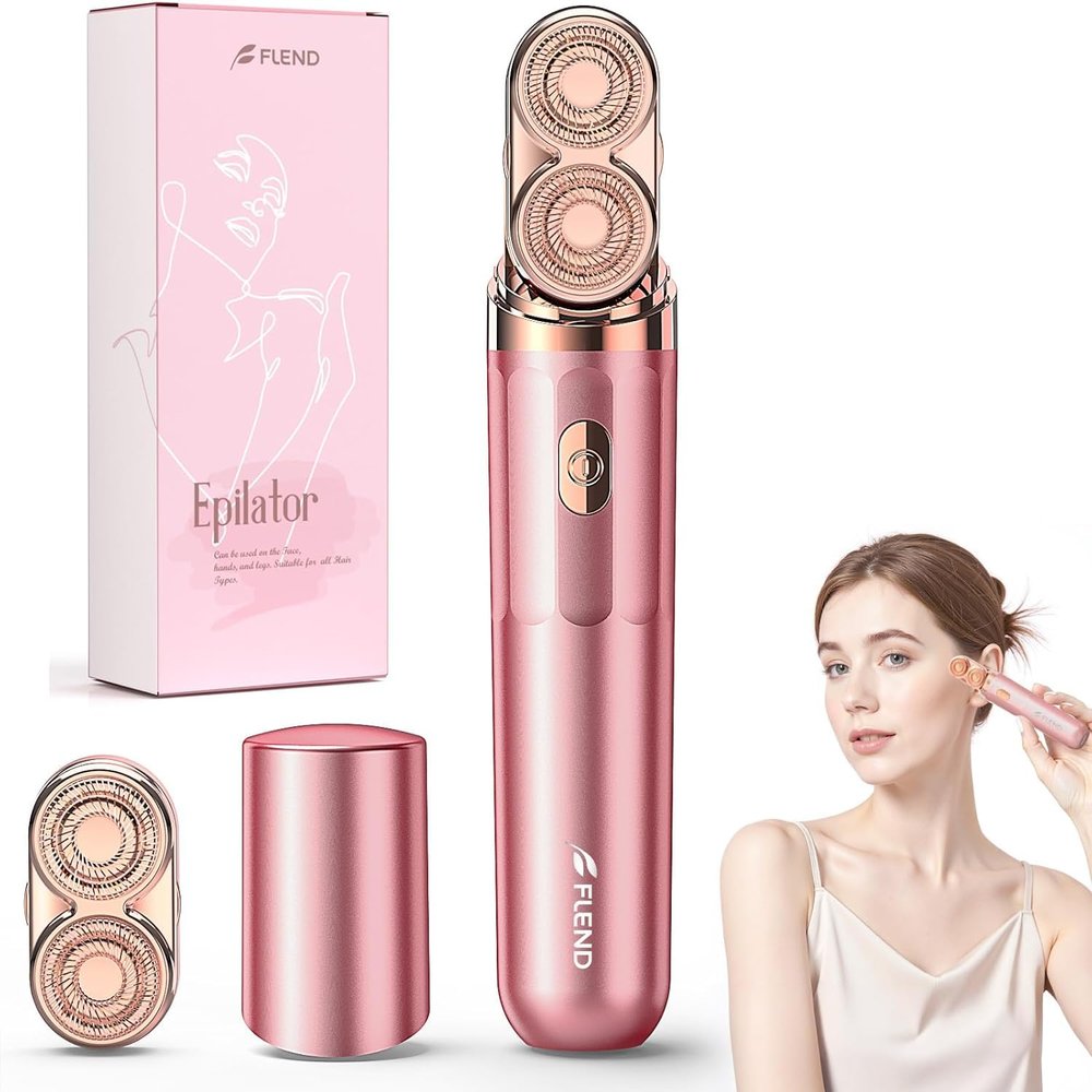 Epilator,2 in 1Epilator for Women Rechargeable,Womens Electric Shaver with LED Light,Rechargeable,Hair Removal for Women Legs/Face/Bikini/Arms,Smooth Epilator Trimmer Travel Kit Set Upgrade