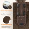 Hairro Human Hair Toppers For Women Wispy Air Bangs 3D Cover Remy Top Hair Pieces Clip On Wiglet Hair Extensions Handmade Toupee Hairpiece 12 Inch 41g #02 Dark Brown view 4