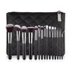 ASWRTYJO 15pcs Professional Make-up Brushes Set Makeup Make Up Beauty Tools Soft Synthetic Hair with Leather Case view 1