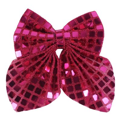 5 sequined hair clips, new large bow hair accessory