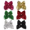 5 sequined hair clips, new large bow hair accessory view 2