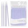100-Count Fine Tip Cotton Swabs for Makeup Removal Eyeliner Mascara Precision Removal Excess cosmetics Cotton Swabs Makeup Tools for Eyeliner Fixing & Sharpening & Lip Liner Correction (Multi color) view 1