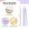 100-Count Fine Tip Cotton Swabs for Makeup Removal Eyeliner Mascara Precision Removal Excess cosmetics Cotton Swabs Makeup Tools for Eyeliner Fixing & Sharpening & Lip Liner Correction (Multi color) view 2