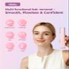 Dermaplane Facial Razor for Women  Electric 2-Speed Sonic Dermaplaning Tool with 5 Replacement Heads, Safe Peach Fuzz Remover & Exfoliating Face Hair Removal Device view 2