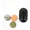 Gogogmee Detachable Jade Ball Facial Massager for Skin Care Relieves Eye Puffiness and Dark Circles Enhances Absorption Black Metal Casing Roller for Face and Eye Massage view 1