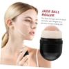 Gogogmee Detachable Jade Ball Facial Massager for Skin Care Relieves Eye Puffiness and Dark Circles Enhances Absorption Black Metal Casing Roller for Face and Eye Massage view 3
