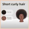 100% Real Hair Mannequin Head Training Head Manikin Cosmetology Doll Head for Hairdresser Practice Braiding Hair Styling with Clamp stand 8inch view 2