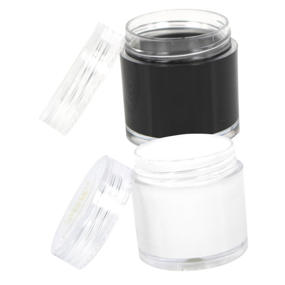 Gogogmee 2pcs Black White Body Paint Greasepaint Each Cosplay Halloween Face Makeup for Adults Apply Clown Party Drawing Paint