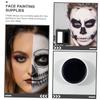 Gogogmee 2pcs Black White Body Paint Greasepaint Each Cosplay Halloween Face Makeup for Adults Apply Clown Party Drawing Paint view 4
