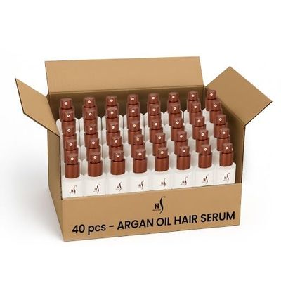 HerStyler Hair Repair Serum - Argan Oil Hair Serum for Frizzy and Damaged Hair - For Frizz, Styling and Shine - 2 Fl Oz Each - Case of 40