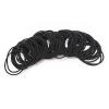 100Pcs Hair Elastics Ties 2mm Thin Hair Ties Bulk for Women & Girls Hair Scrunchies Ponytail Holders Black Hair Tie Rubber Bands view 1