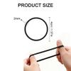 100Pcs Hair Elastics Ties 2mm Thin Hair Ties Bulk for Women & Girls Hair Scrunchies Ponytail Holders Black Hair Tie Rubber Bands view 2