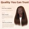 100% Real Hair Mannequin Head Training Head Manikin Cosmetology Doll Head for Hairdresser Practice Braiding Hair Styling with Clamp stand (18inch) view 2