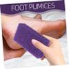 Beatifufu 3pcs Double-Sided Foot Pumice Stone PU Foam Exfoliating Callus Remover Scrubber for Rough Skin and Cracked Heels Lightweight Ergonomic Pedicure Tool for Travel and Home Foot Care view 3