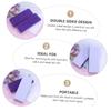 Beatifufu 2Pcs Double-Sided Purple Pumice Stone Foot Scrubber Callus Remover for Hard Skin Dead Skin Exfoliation Foot Care Tool for Smooth view 4