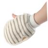 COOLHIYA 3pcs Exfoliating Mitts for Shower Women Flax Bath Gloves Deep Cleansing Body Scrubber Soft -friendly Fit for Smooth Healthy Bath Use view 4