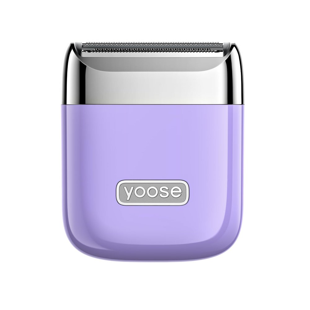 yoose Electric Razors for Women, IPX7 Alloy Body Bikini Trimmer for Women (USB-C, Trimmer Comb, Multi Shaving Modes), Portable Size, Taro Purple