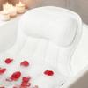 AmazeFan Luxury Bath Pillow,Ergonomic Bathtub Spa Pillow with 4D Air Mesh Technology and 6 Suction Cups,Helps Support Head,Back and Neck,Fits All Bathtub,Hot Tub and Home Spa (US Patent) (White) view 1
