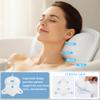 AmazeFan Luxury Bath Pillow,Ergonomic Bathtub Spa Pillow with 4D Air Mesh Technology and 6 Suction Cups,Helps Support Head,Back and Neck,Fits All Bathtub,Hot Tub and Home Spa (US Patent) (White) view 2