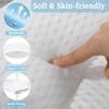 AmazeFan Luxury Bath Pillow,Ergonomic Bathtub Spa Pillow with 4D Air Mesh Technology and 6 Suction Cups,Helps Support Head,Back and Neck,Fits All Bathtub,Hot Tub and Home Spa (US Patent) (White) view 3